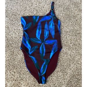 LOUISA BALLOU One-Shoulder One Piece Swimsuit